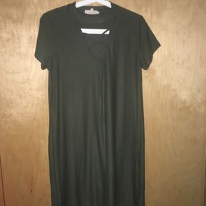 Olive green dress